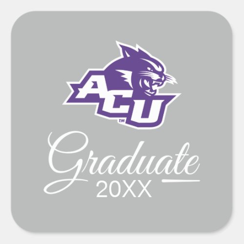 Abilene Christian University Graduate Square Sticker