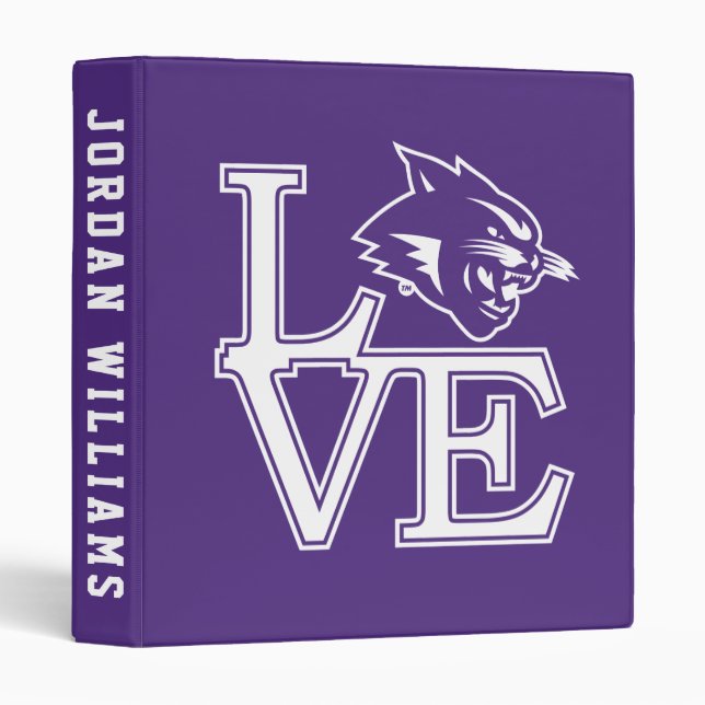 Abilene Christian University Love 3 Ring Binder (Front/Spine)