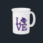 Abilene Christian University Love Beverage Pitcher<br><div class="desc">Check out these Abilene Christian University designs! Show off your pride with these new University products. These make the perfect gifts for the ACU student,  alumni,  family,  friend or fan in your life. All of these Zazzle products are customizable with your name,  class year,  or club. Go WILDCATS!</div>