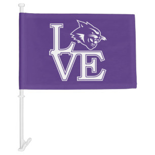 Abilene Christian University Love Car Flag