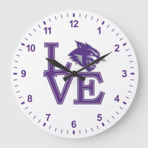 Abilene Christian University Love Large Clock