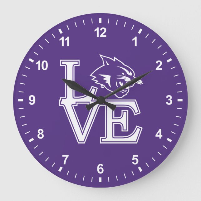 Abilene Christian University Love Large Clock (Front)