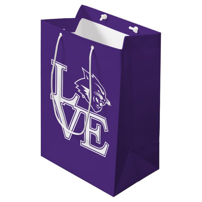 Abilene Christian University Love Medium Gift Bag (Front Angled)