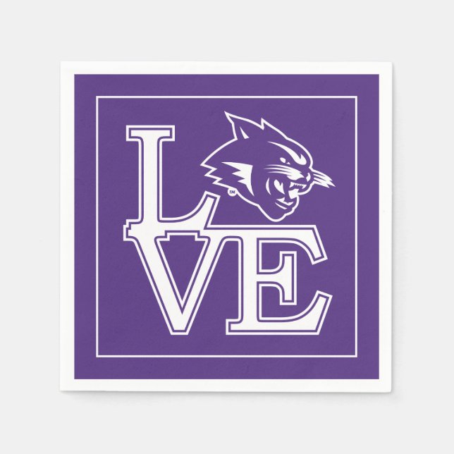 Abilene Christian University Love Napkins (Front)