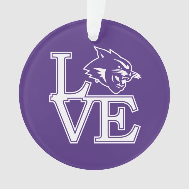 Abilene Christian University Love Ornament (Front)