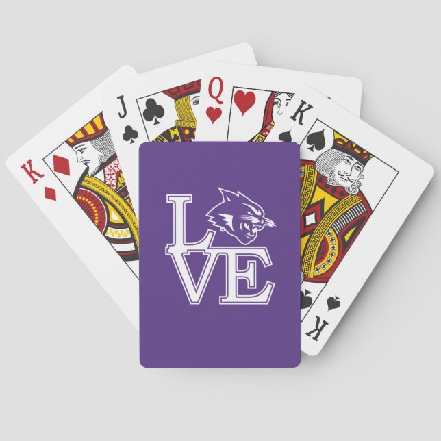 Abilene Christian University Love Poker Cards (Back)