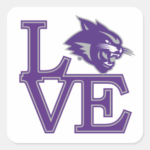 Abilene Christian University Love Square Sticker