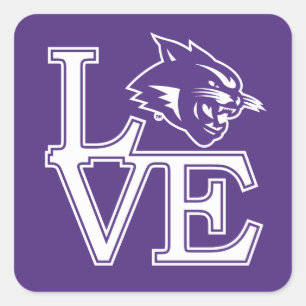 Abilene Christian University Love Square Sticker