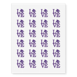 Abilene Christian University Love Temporary Tattoos