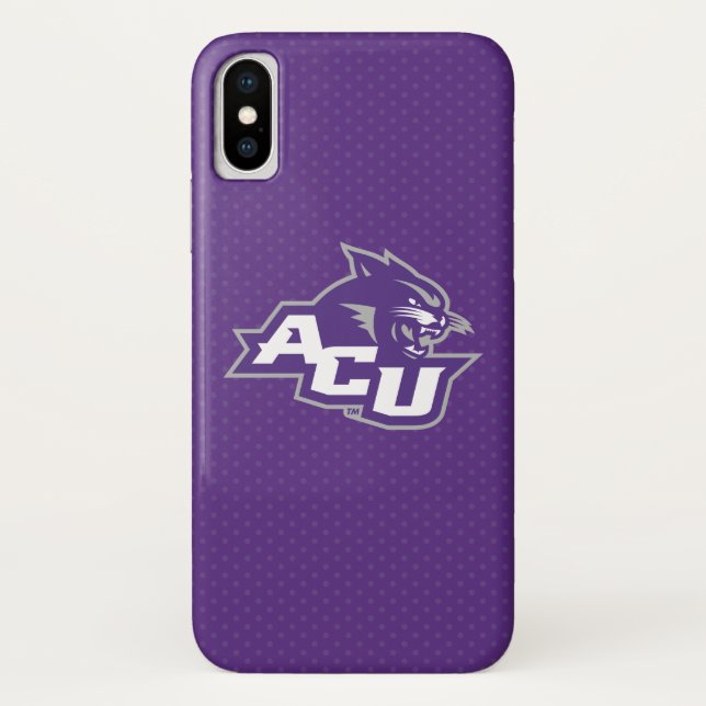Abilene Christian University Polka Dot Pattern Case-Mate iPhone Case (Back)