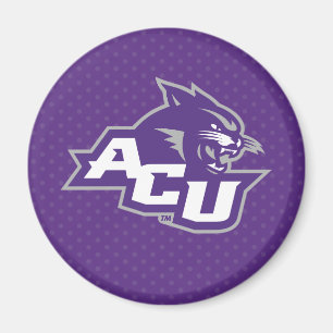 Abilene Christian University Polka Dot Pattern Magnet