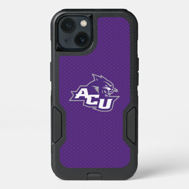 Abilene Christian University Polka Dot Pattern Otterbox iPhone Case (Back)