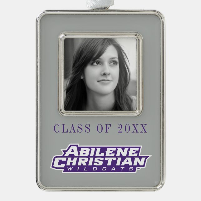 Abilene Christian Wildcats Christmas Ornament (Front)