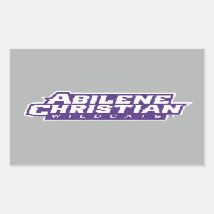 Abilene Christian Wildcats Rectangular Sticker