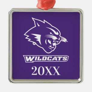 Abilene Christian Wildcats Vintage Metal Ornament