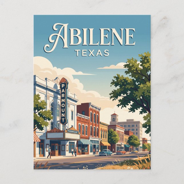 Abilene, Texas Postcard (Front)