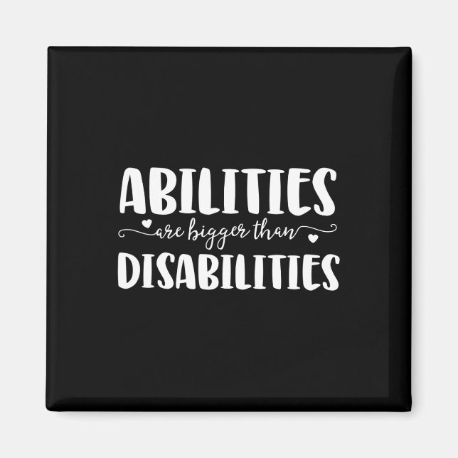 Abilities Disabilities Speech Therapist Gifts For  Magnet (Front)
