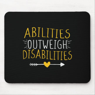 Abilities Outweigh Disabilities Autism Awareness M Mouse Pad
