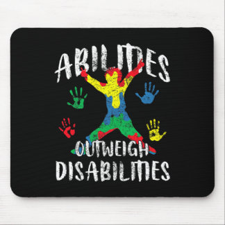 Abilities Outweigh Disabilities Autism Awareness P Mouse Pad