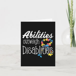 Abilities Outweigh Disabilities Autism Gift Card
