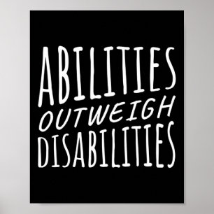 Abilities Outweigh Disabilities Behavior Therapy Poster