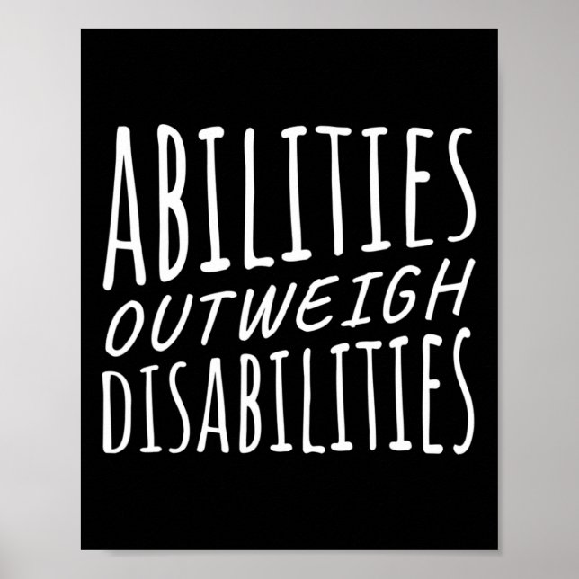 Abilities Outweigh Disabilities Behavior Therapy  Poster (Front)