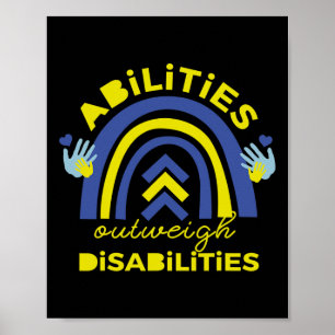 Abilities Outweigh Disabilities Down Syndrome Gif Poster