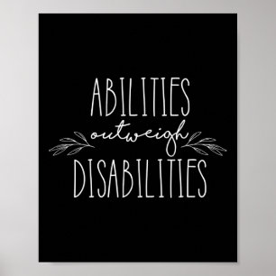 abilities outweighs disabilities motivation saying poster