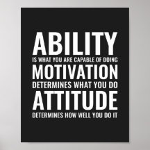 Ability Motivation & Attitude | Motivational Quote