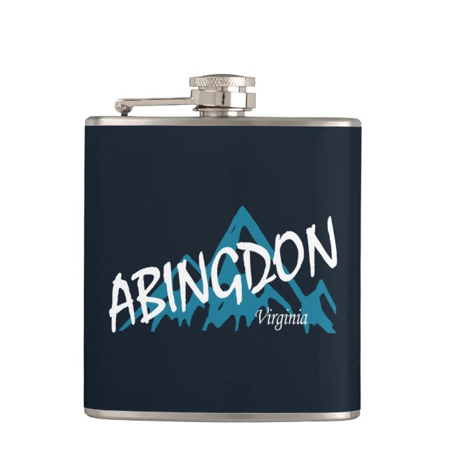 Abingdon Virginia Mountains Flask (Front)