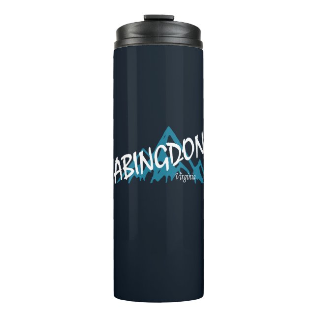 Abingdon Virginia Mountains Thermal Tumbler (Front)