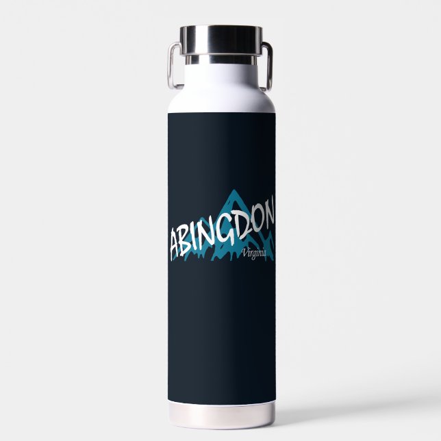 Abingdon Virginia Mountains Water Bottle (Front)