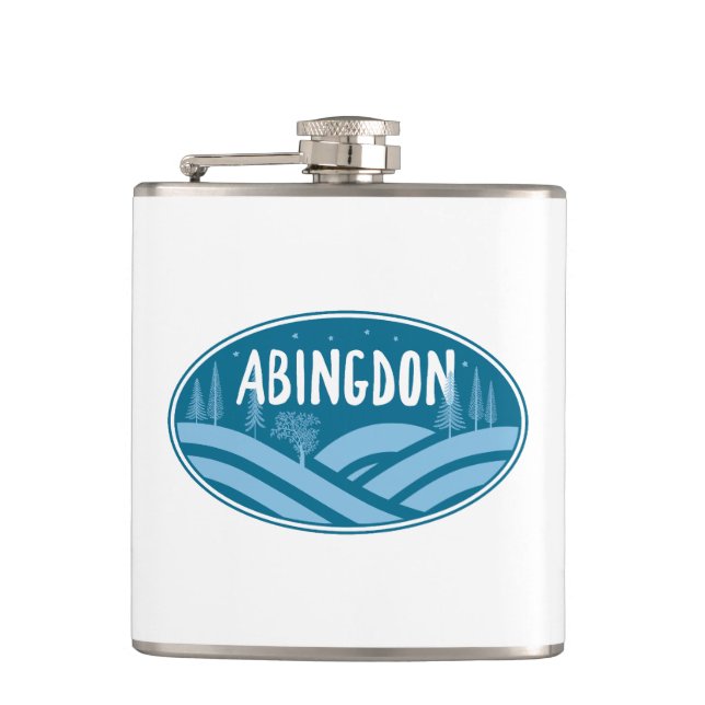 Abingdon Virginia Outdoors Flask (Front)