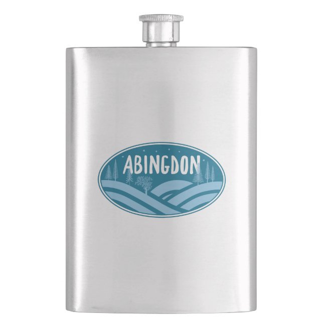 Abingdon Virginia Outdoors Flask (Front)