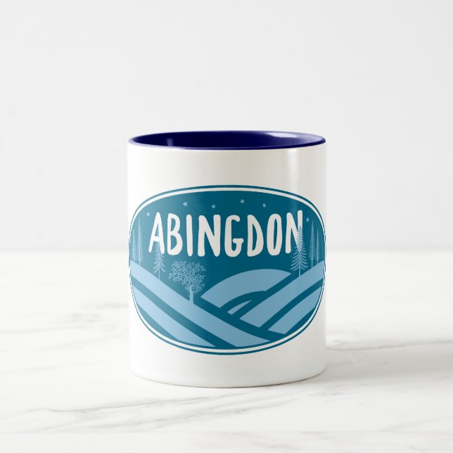 Abingdon Virginia Outdoors Two-Tone Coffee Mug (Center)