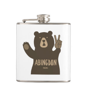 Abingdon Virginia Peace Bear Flask