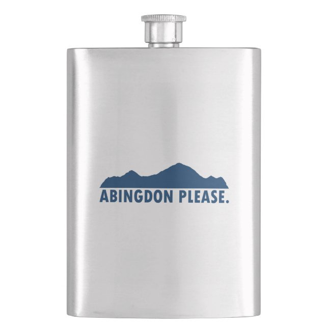 Abingdon Virginia Please Flask (Front)