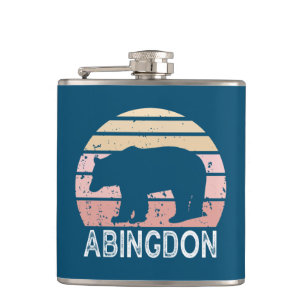 Abingdon Virginia Retro Bear Flask