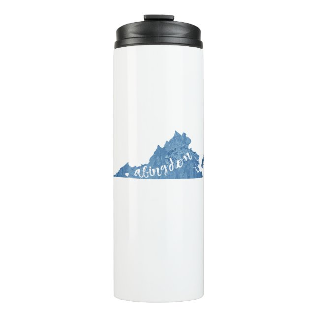 Abingdon Virginia Wood Grain Thermal Tumbler (Front)