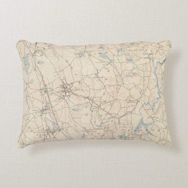 Abington, Massachusetts Decorative Pillow (Front)