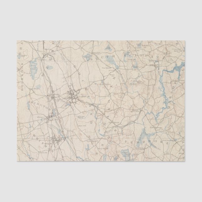 Abington, Massachusetts Tissue Paper (Front)