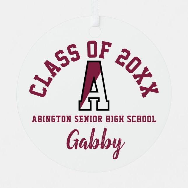 Abington Senior High School Ornament Christmas (Front)