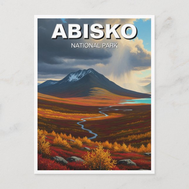 Abisko National Park Sweden Travel Postcard (Front)