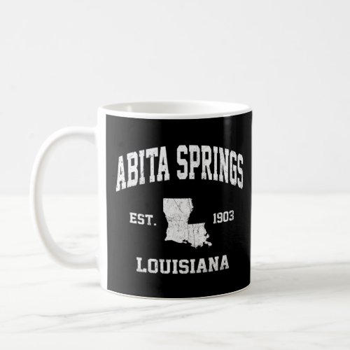 Abita Springs Louisiana La Vintage State Athletic  Coffee Mug
