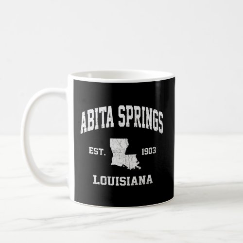 Abita Springs Louisiana La Vintage State Athletic  Coffee Mug