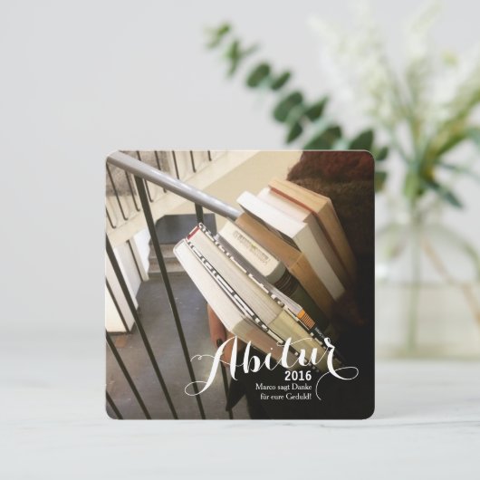 Abitur Karten (Standing Front)