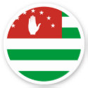 Abkhazia Flag Round Sticker