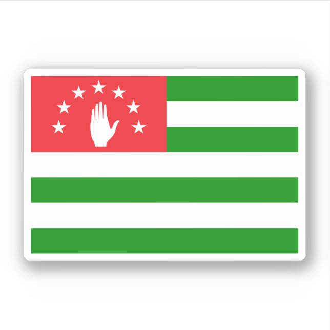 Abkhazia Flag Sticker (Front)