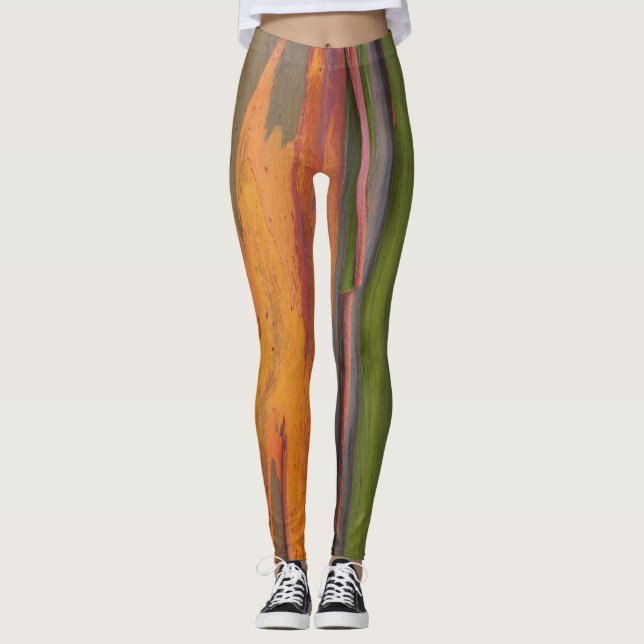ABL - 066 - Leggings - Rainbow Eucalyptus (Front)