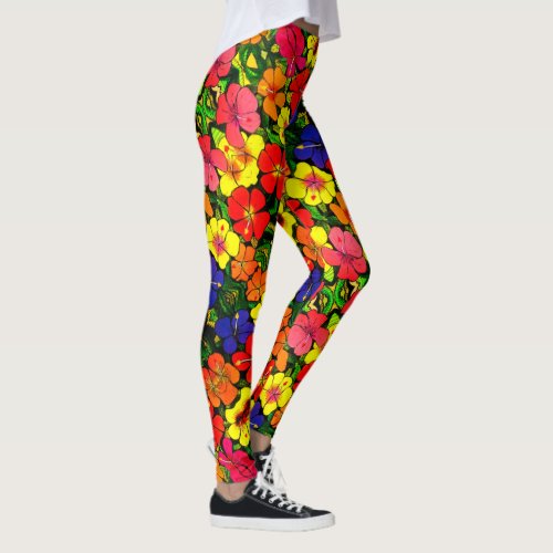 ABL _ 309 _ Hibiscus Color _ Leggings